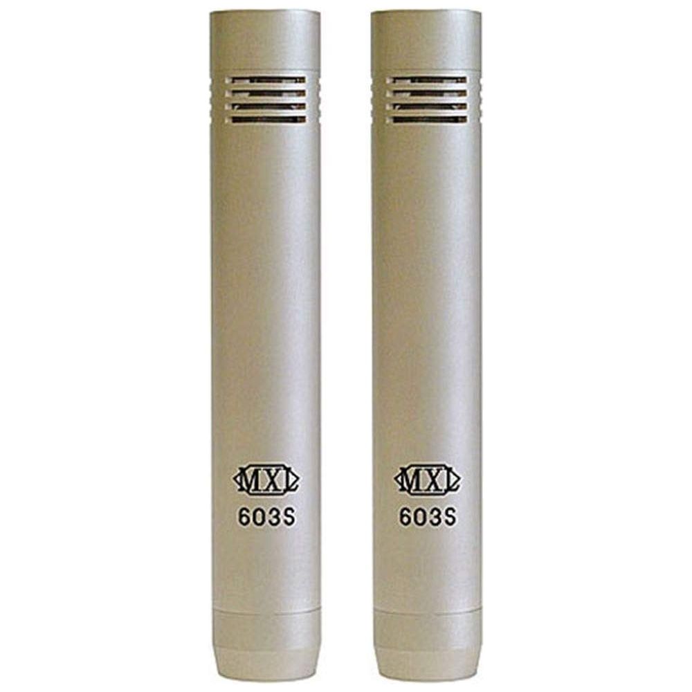 MXL 603 Condenser Instrument Microphones with Shock Mounts, Pair