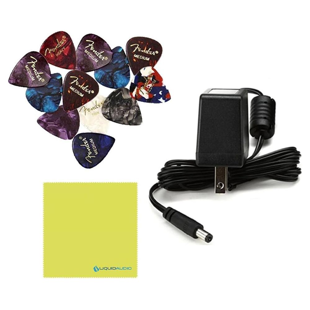 LR Baggs Voiceprint DI Acoustic Guitar Impulse Response Effects Pedal Bundle w/ 12x Fender Picks and Liquid Audio Polishing Cloth