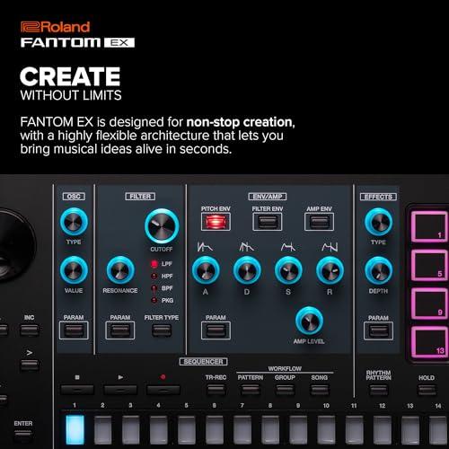 Roland FANTOM 8 EX Synthesizer | Top-Tier FANTOM with 88 Synth-Action Keys | Updated & Enhanced with the Latest Technology | Advanced Sound Engines | Over 7000 Onboard Sounds | Deep DAW Integration