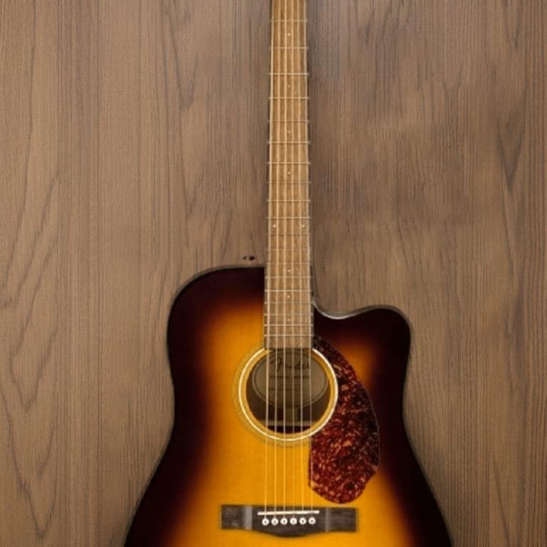 Fender CD-140SCE All-Mahogany Dreadnought Cutaway Acoustic Electric Guitar, with 2-Year Warranty, Fishman Pickup and Preamp System, Natural, with Case