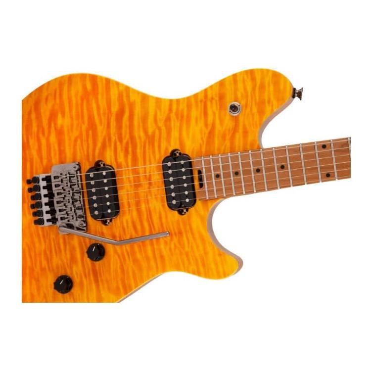 EVH Wolfgang Standard QM Electric Guitar - Trans Amber