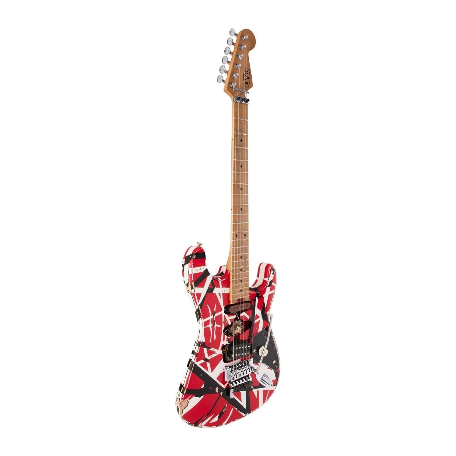 EVH Striped Series Frankenstein Relic - Red/Black/White