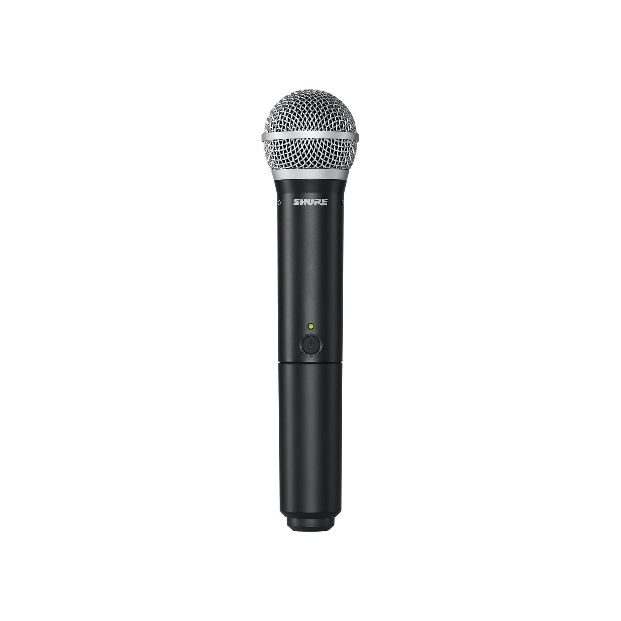 Shure BLX288/PG58 UHF Wireless Microphone System - Perfect for Church, Karaoke, Vocals - 14-Hour Battery Life, 300 ft Range | Includes (2) PG58 Handheld Vocal Mics, Dual Channel Receiver | H10 Band