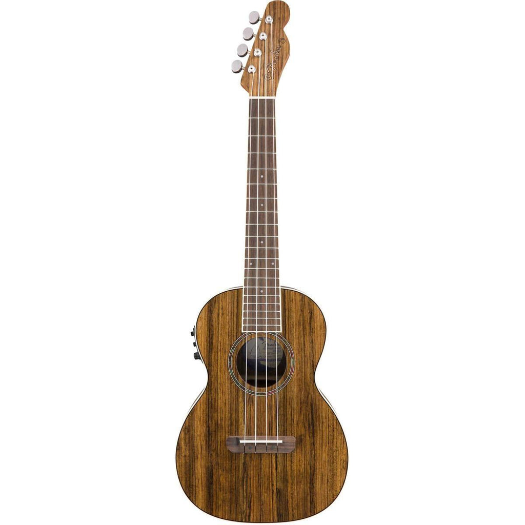 Fender Rincon Tenor Ukulele V2, Ovangkol Fingerboard, Natural, with Gig Bag