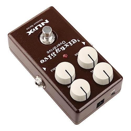 NUX 6ixty5ive Overdrive Effect Pedal, True-bypass Hardware Switching