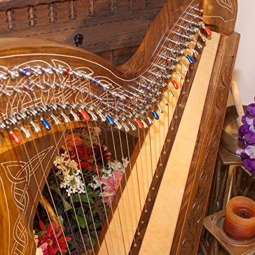 Roosebeck 29-String Minstrel Harp w/Chelby Levers - Walnut