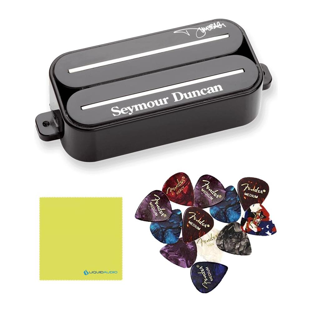 Seymour Duncan Dimebucker Dimebag Darrell Pickup Bundle w/ 12x Feder Guitar Picks, and Liquid Audio Polishing Cloth