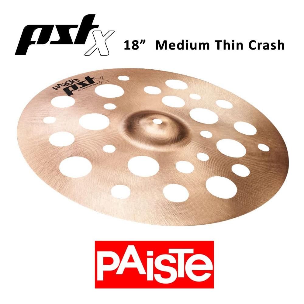 Paiste PST X Swiss Medium Crash Cymbal 18 Inch