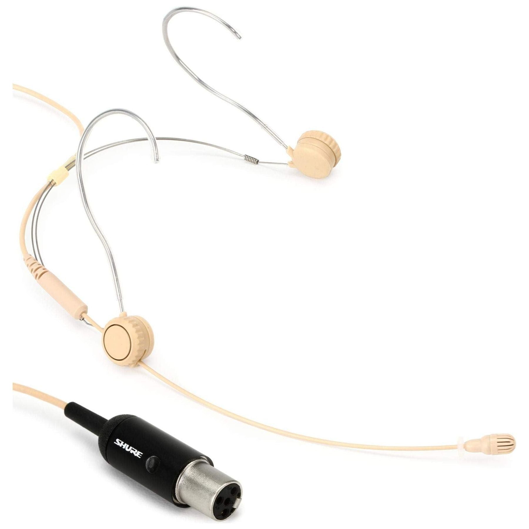 Shure TwinPlex TH53T/O-MTQG Omnidirectional Headset Microphone with TA4F Connector - Tan