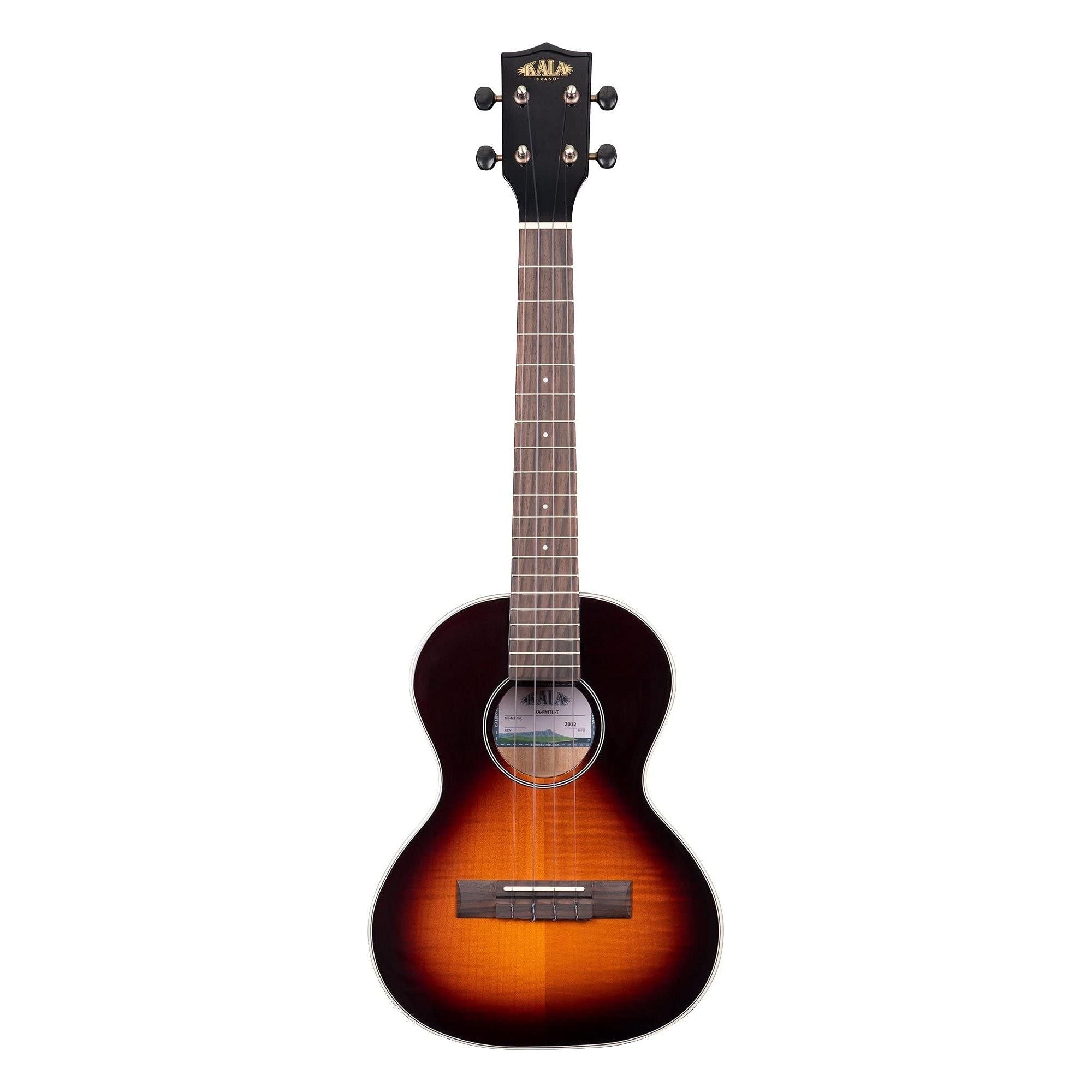 Kala KA-FMTB-T Flame Maple Tenor Ukulele, Tobacco Burst