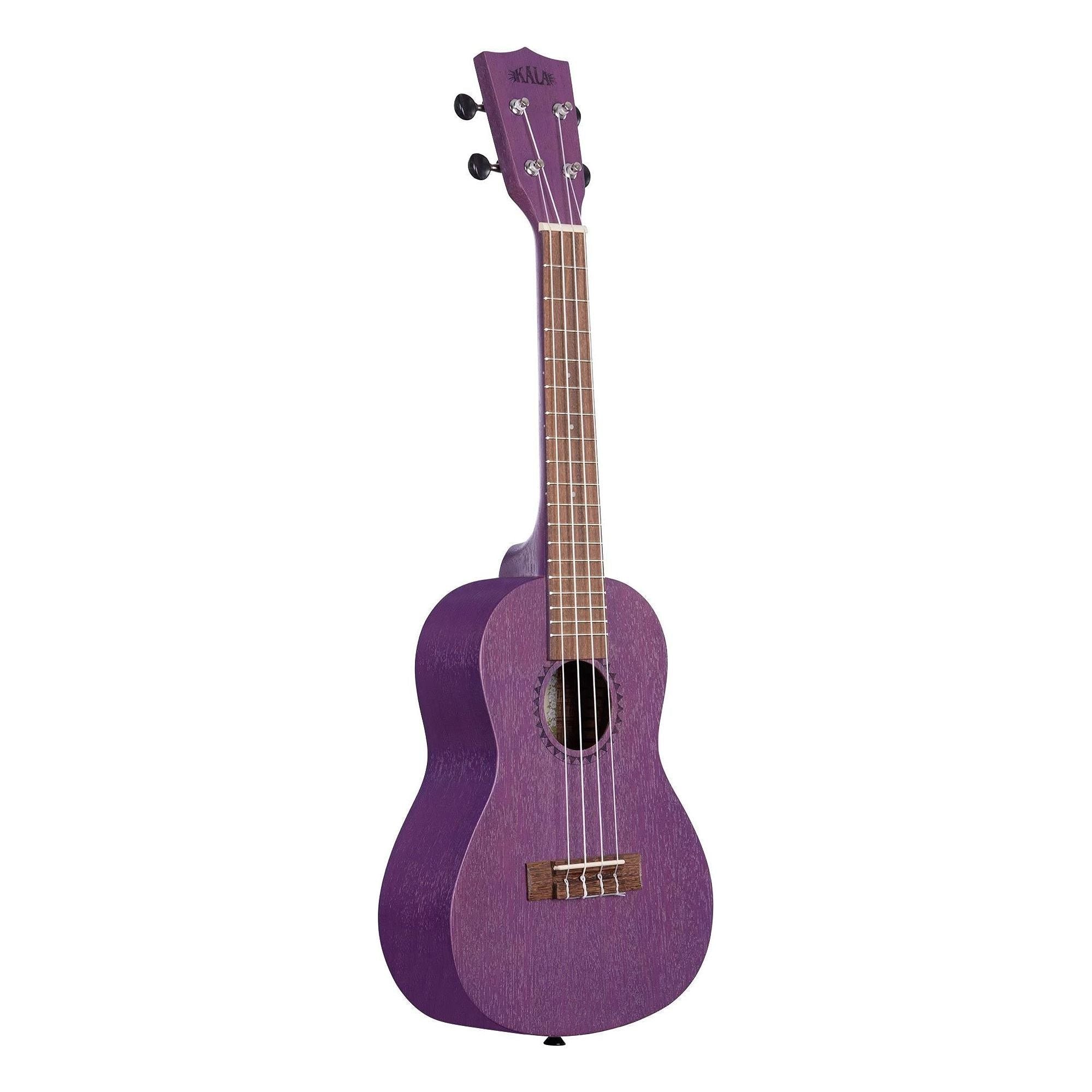 Kala Brand Music Co. Watercolor Meranti Collection, 4-String Ukulele, Right, Purple, Concert (KA-MRT-PUR-C)