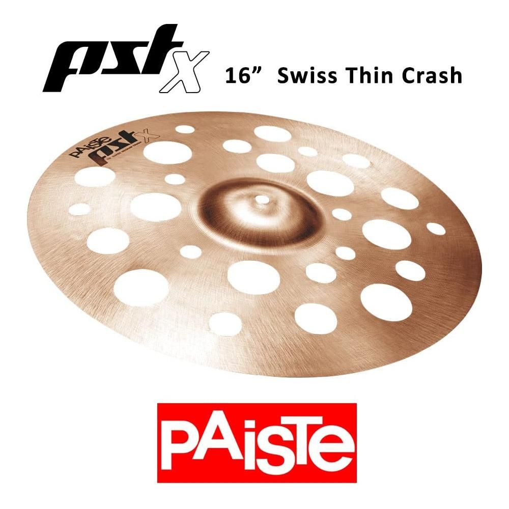 Paiste PST X Swiss Thin Crash Cymbal (PSTXSWTHINC16)