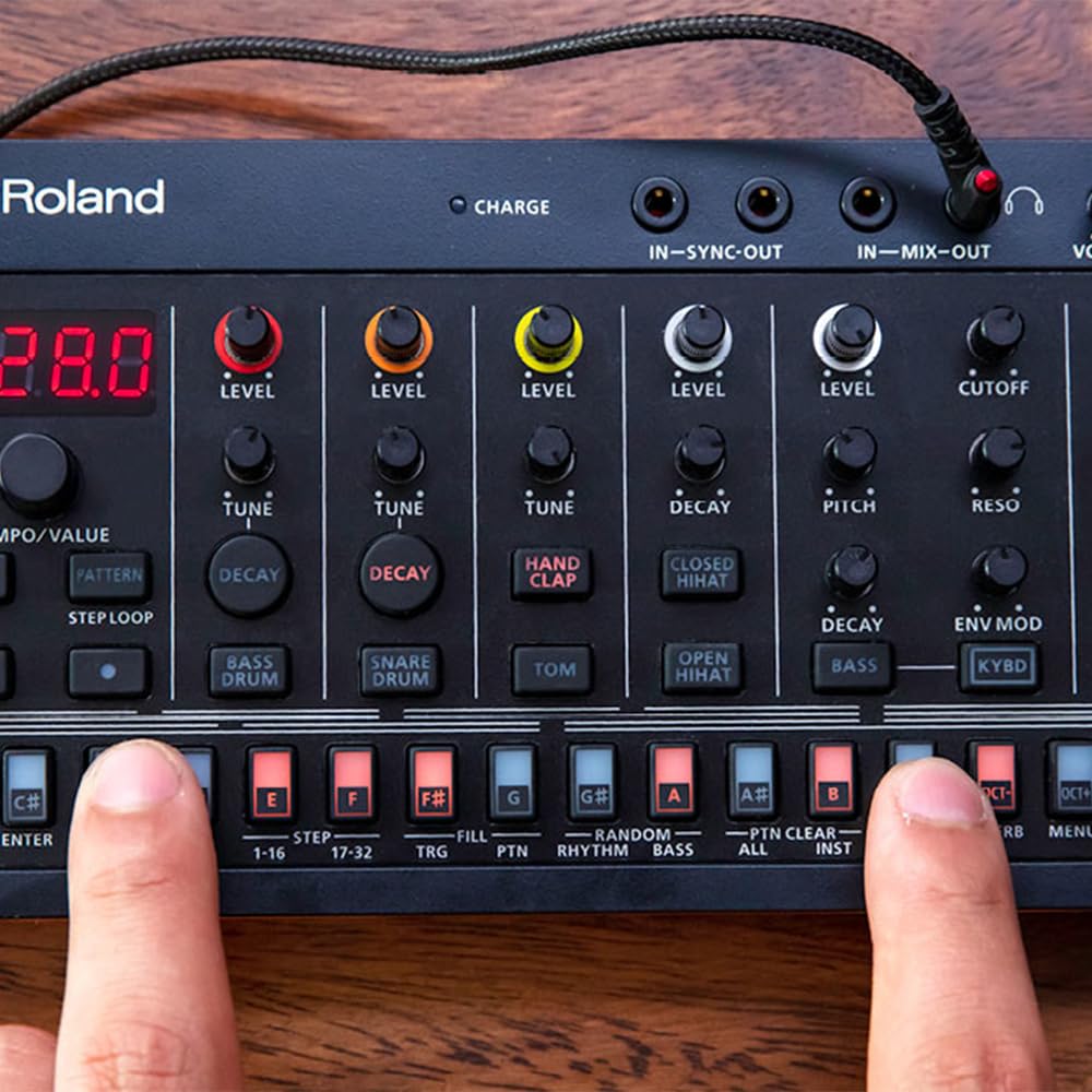 Roland T-8 Beat Machine Bundle w/Samson SR350 Over-Ear Stereo Headphones and Liquid Audio Polishing Cloth