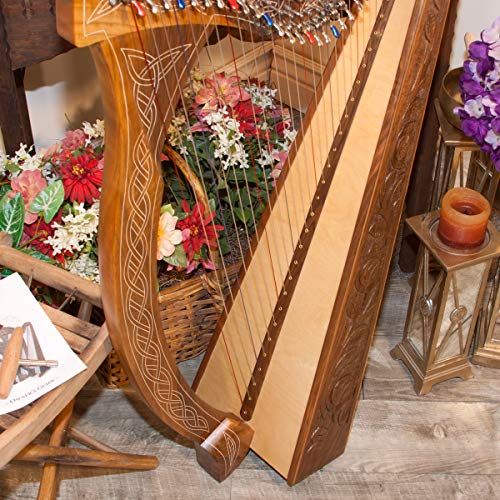 Roosebeck 29-String Minstrel Harp w/Chelby Levers - Walnut