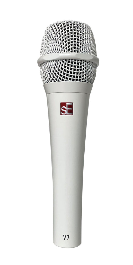 sE Electronics V7-White Studio-Grade Handheld Microphone Supercardioid, White