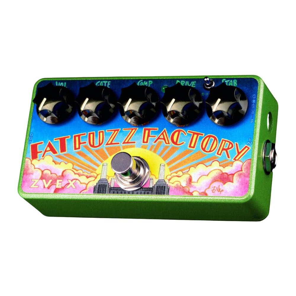 ZVEX Fat Fuzz Factory Vexter VFFF Effect Pedal Bundle w/ 2X Right Angle 6" Patch Cable & Liquid Audio Polishing Cloth