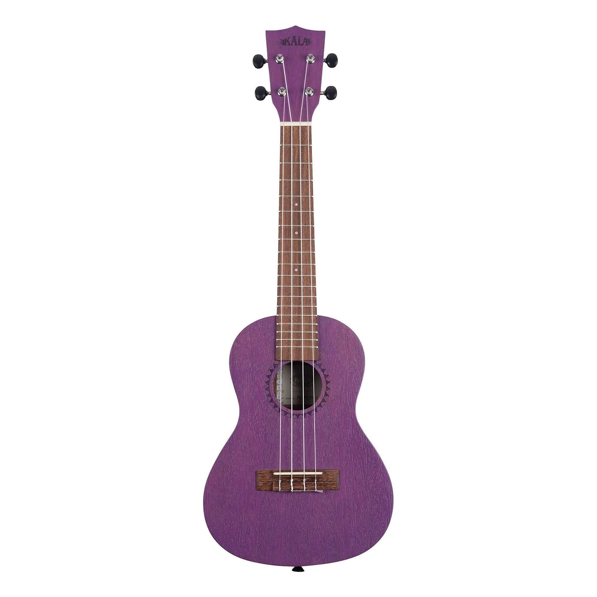 Kala Brand Music Co. Watercolor Meranti Collection, 4-String Ukulele, Right, Purple, Concert (KA-MRT-PUR-C)