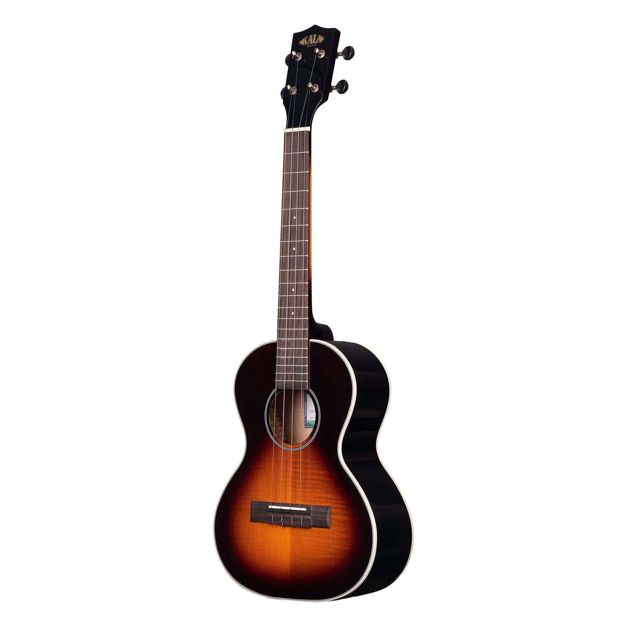 Kala KA-FMTB-T Flame Maple Tenor Ukulele, Tobacco Burst