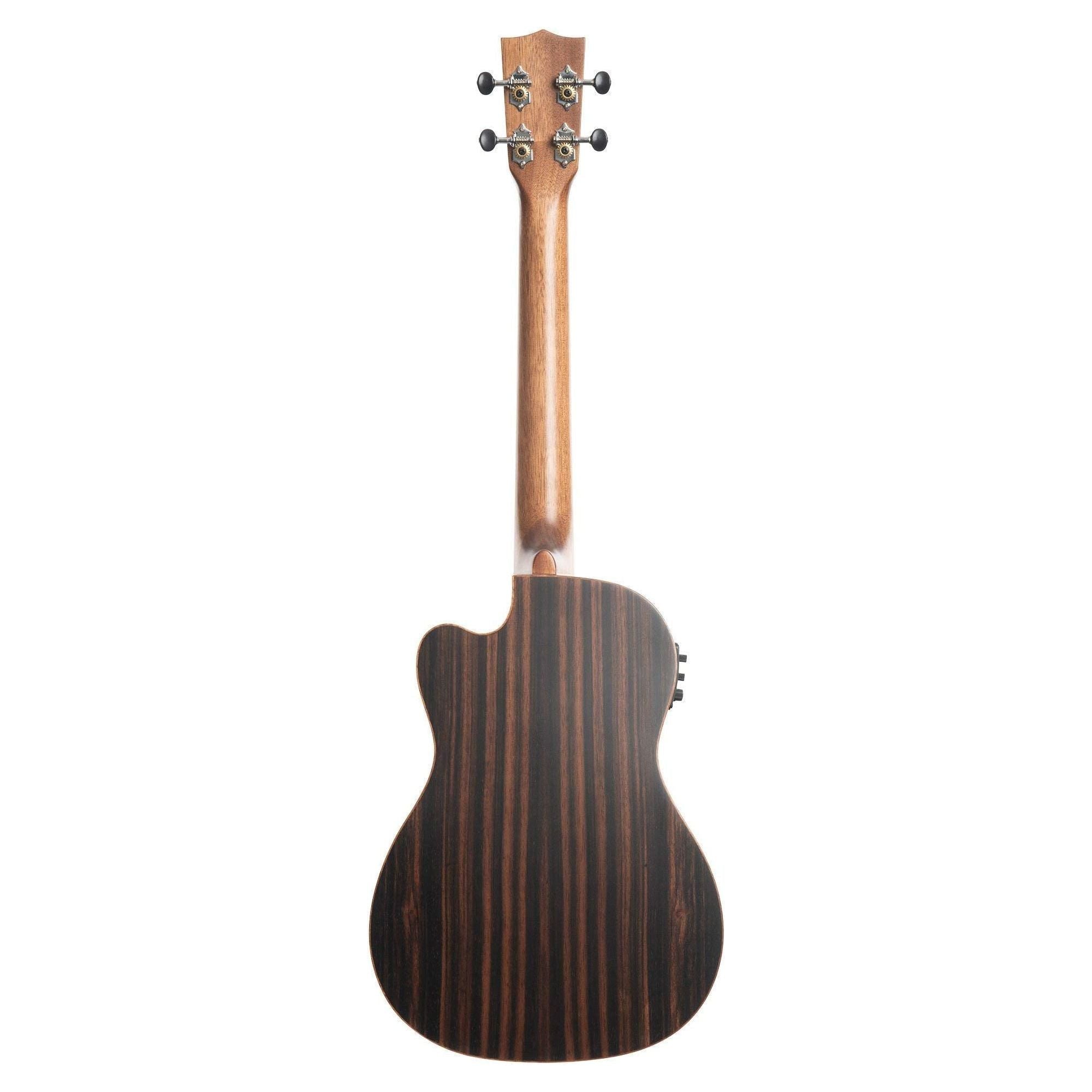 Kala Solid Spruce Top Striped Ebony - Baritone with Cutaway and EQ