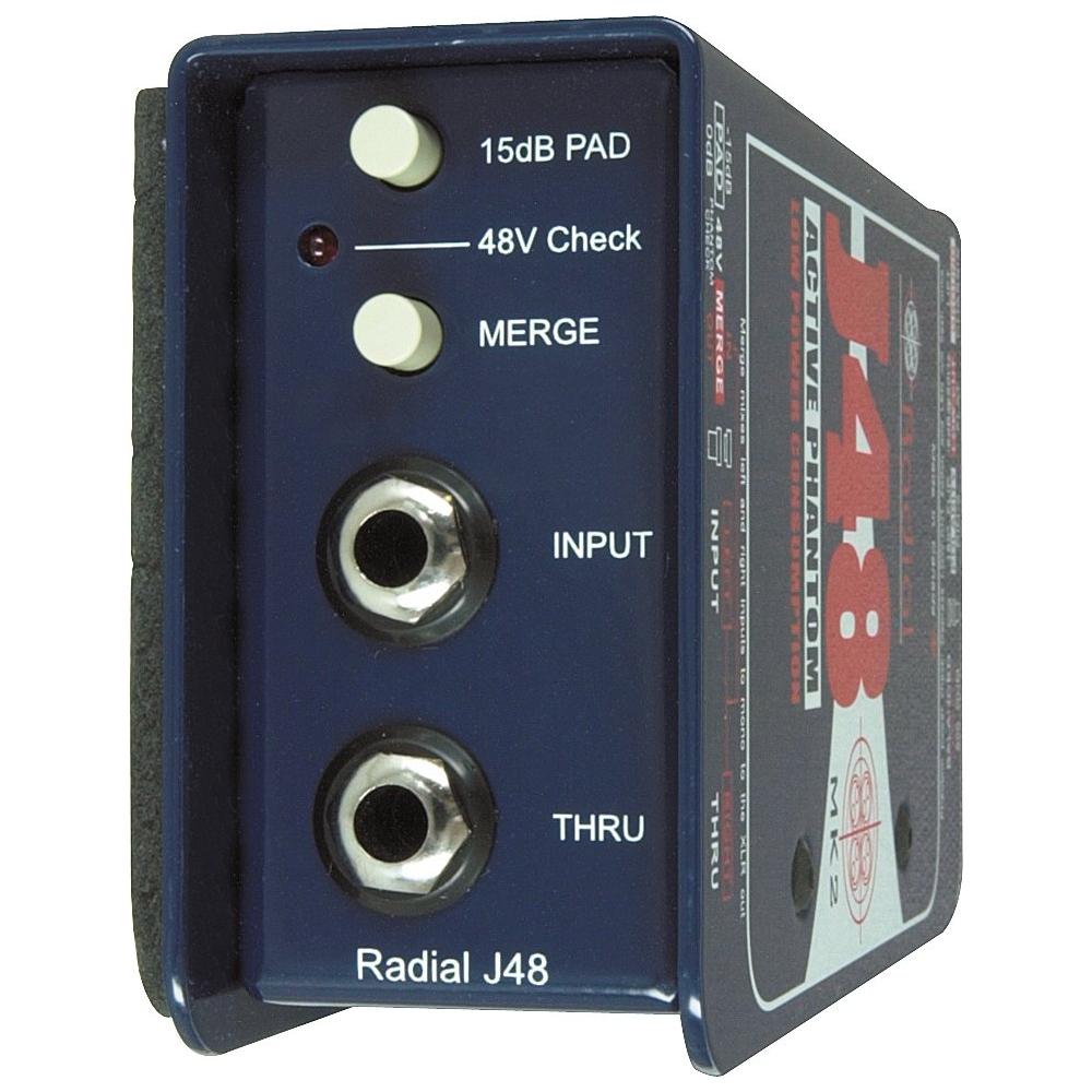 Radial J48 MK2 48V Phantom Power Active Direct Box