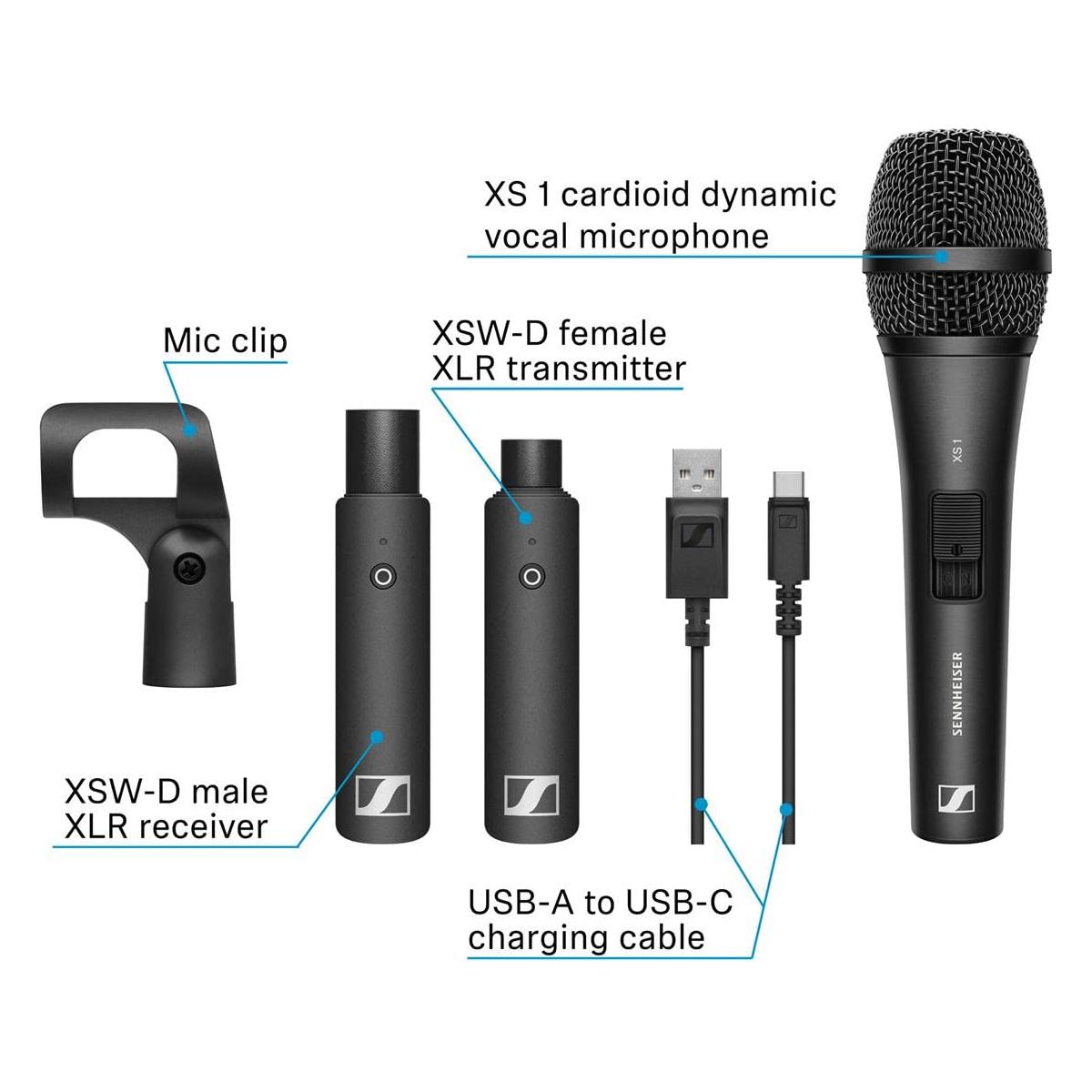 Sennheiser XSW-D VOCAL SET W XS1 Dynamic Microphone