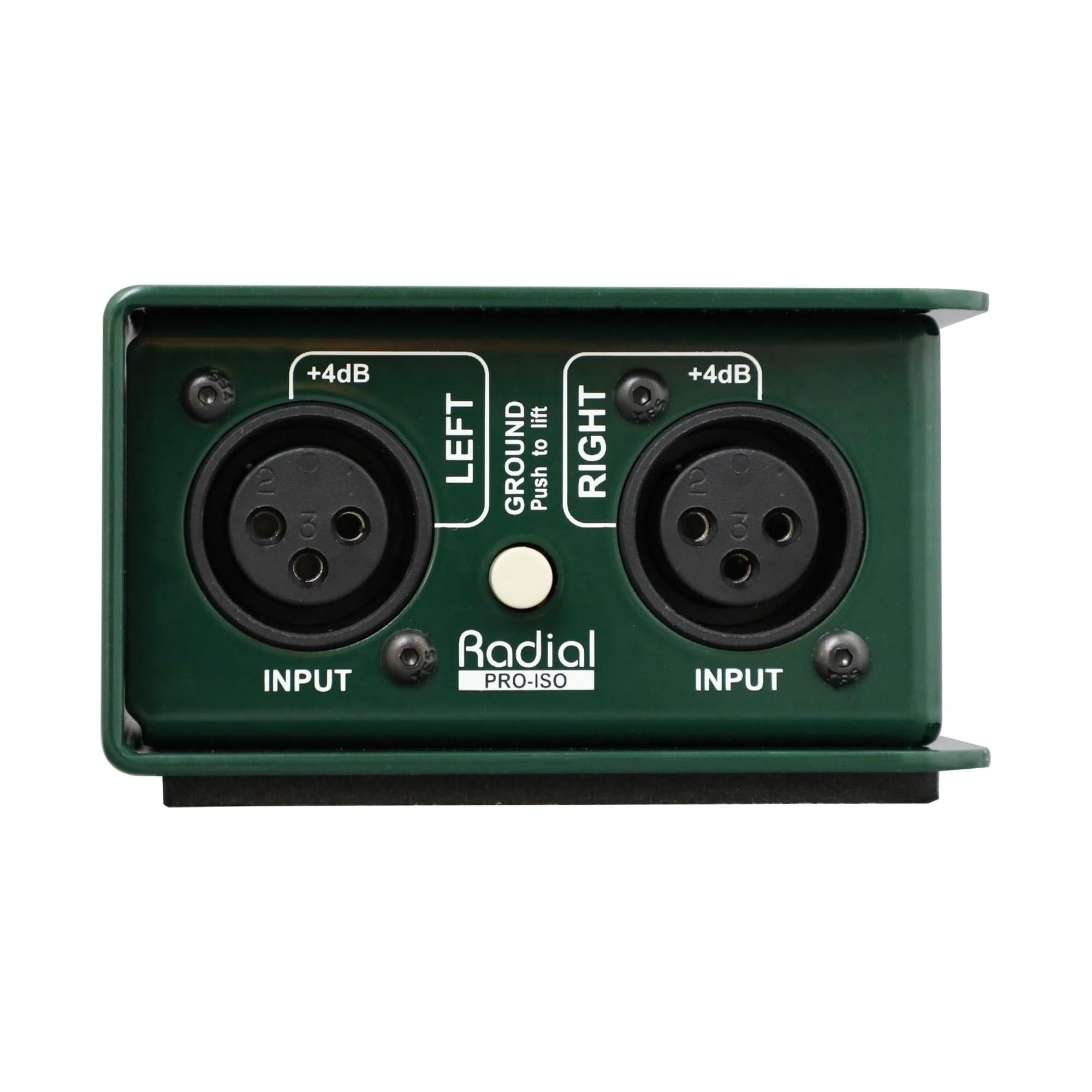 Radial Engineering PRO ISO Stereo Line Isolator +4dB to -10dB with Radial Transformer