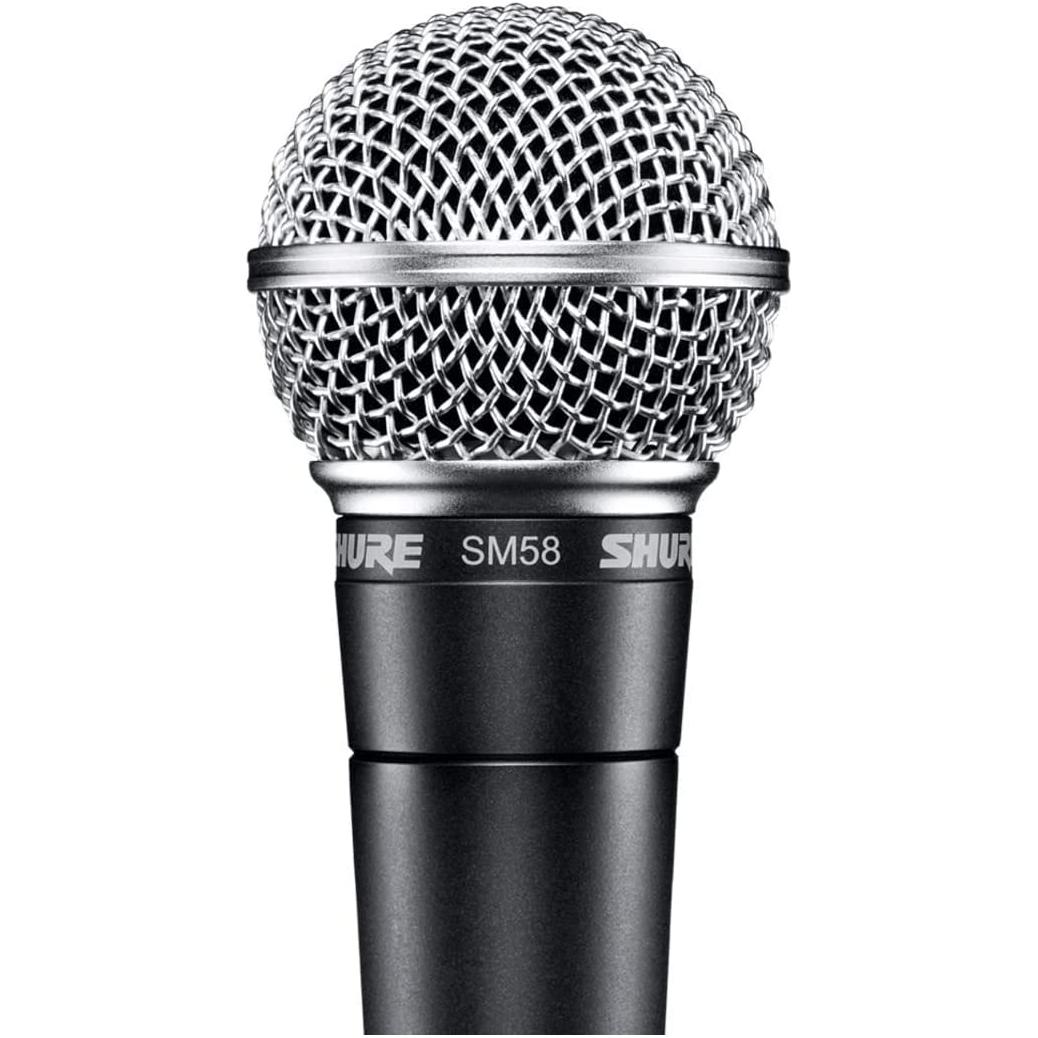 Shure SM58 Pro XLR Dynamic Microphone - Professional Studio & Live Performance Cardioid Mic for Vocals, Podcasting, and Recording (SM58-LC)