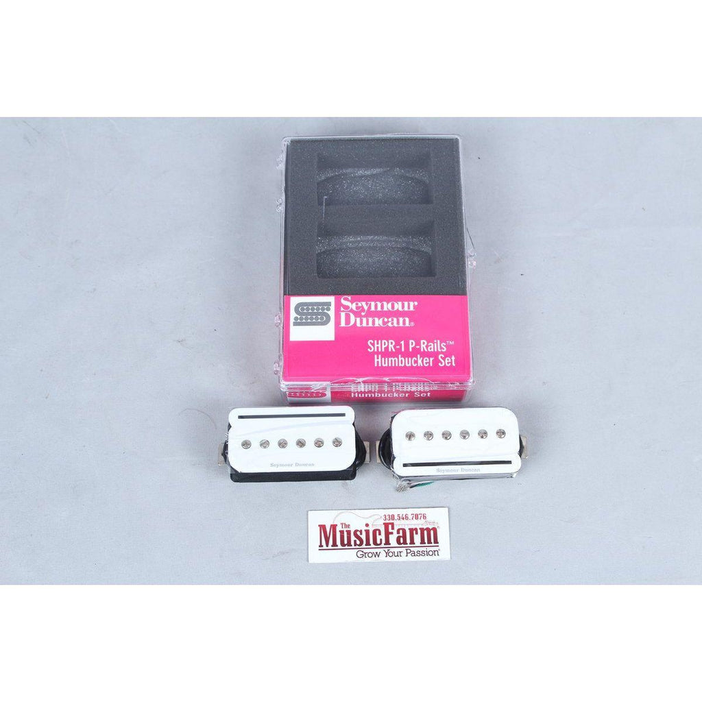 Seymour Duncan 11303-03-W SHPR-1s P-Rails - Neck and Bridge Pickup Set White