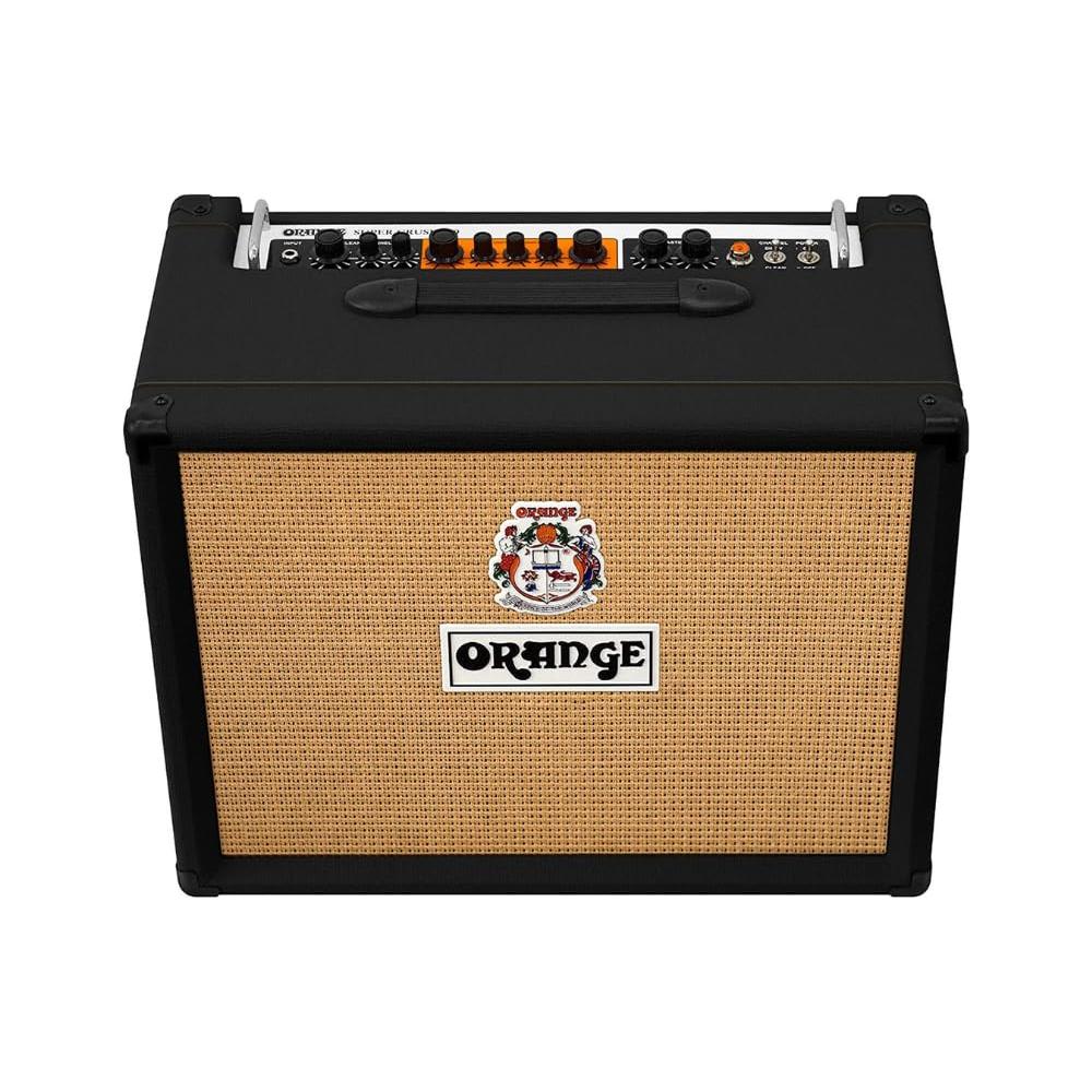 Orange Amps Super Crush 100 Black 100-watt Solid-State 1 x 12 Combo Bundle w/Orange FS1 Footswitch, Pig Hog Cable, Power Adapter and Liquid Audio Polishing Cloth