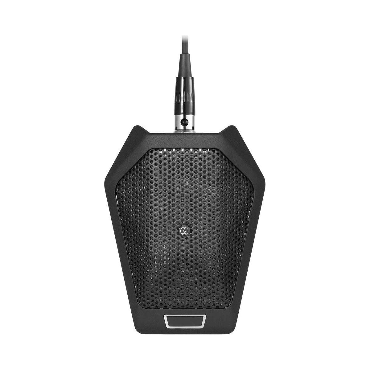 Audio-Technica U891RB Cardioid Condenser Boundary Microphone with Switch, RGB LED & Integral Power Module, Phantom Power Only, Black