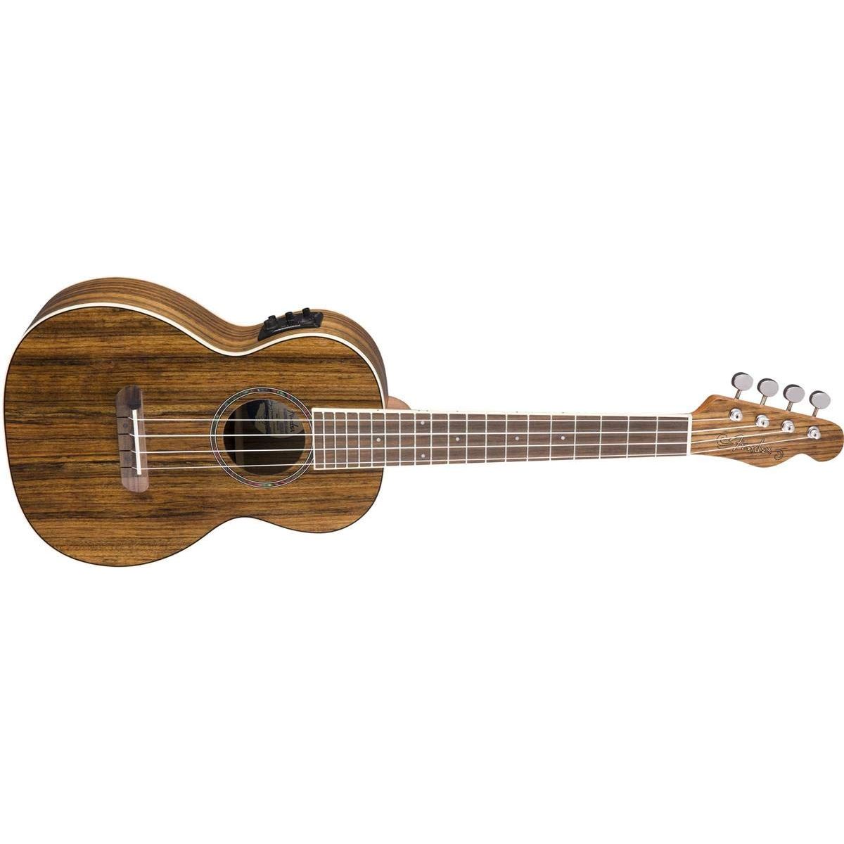 Fender Rincon Tenor Ukulele V2, Ovangkol Fingerboard, Natural, with Gig Bag