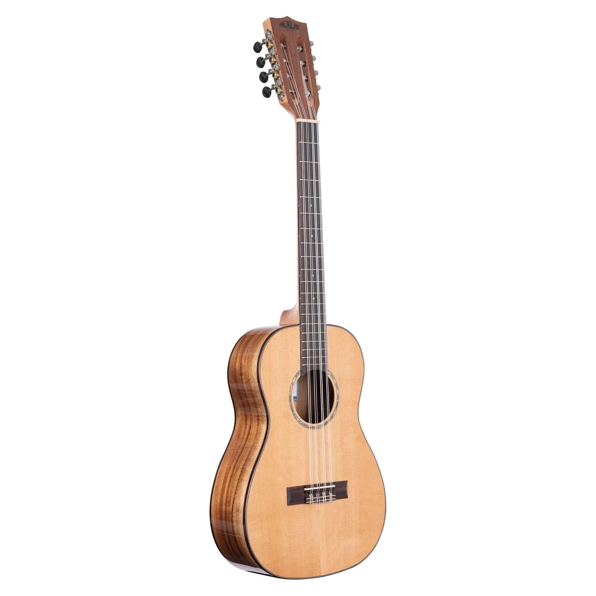 Kala Brand Music Co. Solid Cedar Top Acacia, 8-String Ukulele, Natural, Baritone (KA-SCAC-B8)