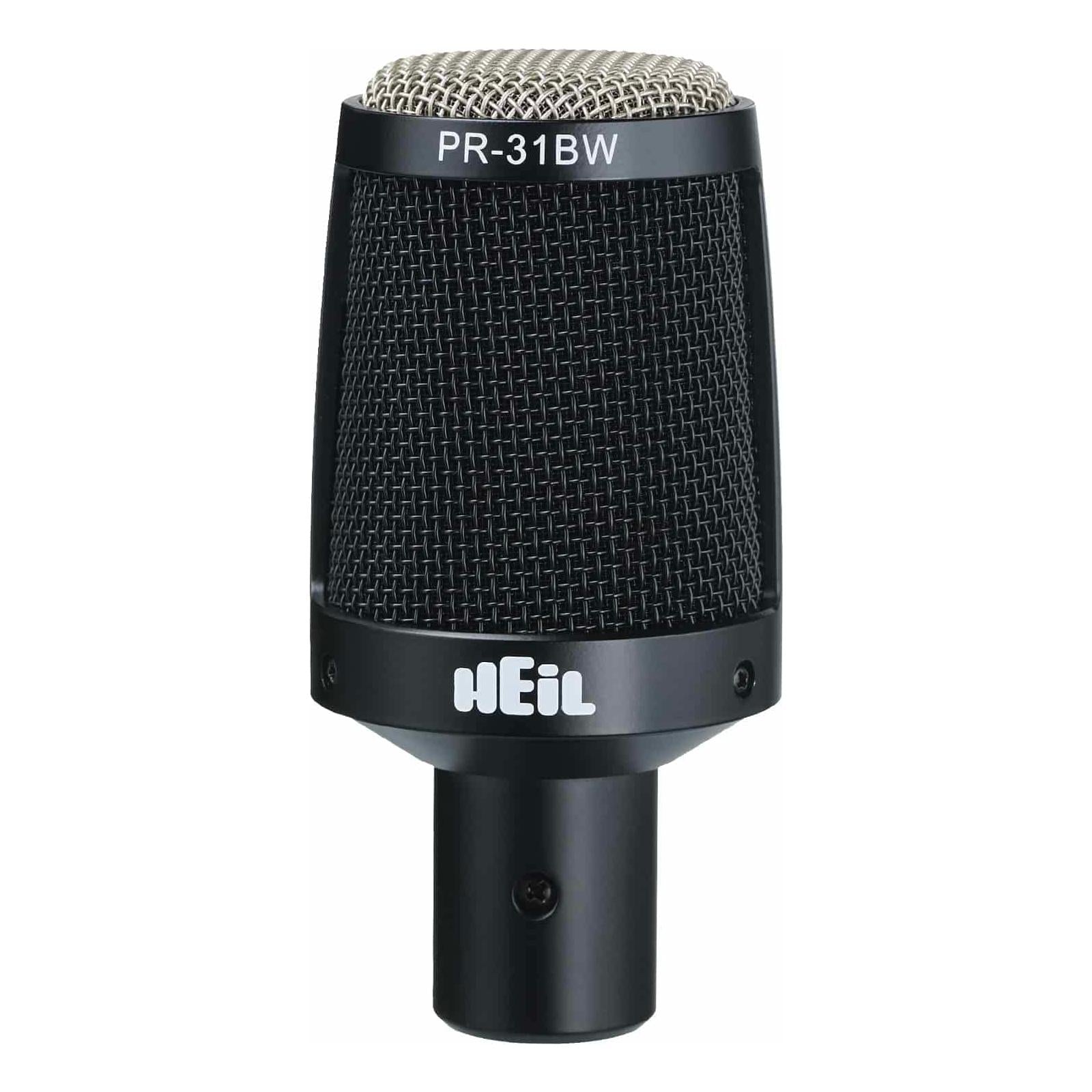 Heil Sound PR-31 BW All-Purpose Dynamic Microphone - Drum and Cymbal Microphone - Black