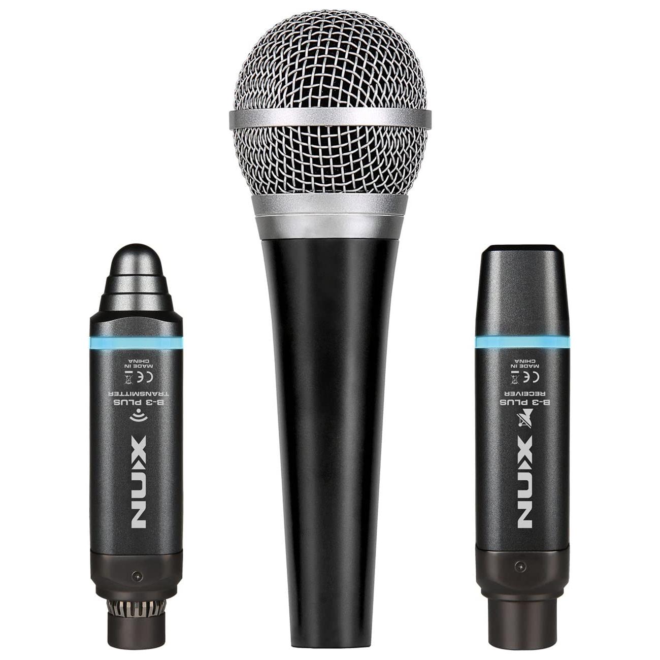 NUX B-3 Plus with Microphone Wireless Microphone System for XLR Dynamic Microphone