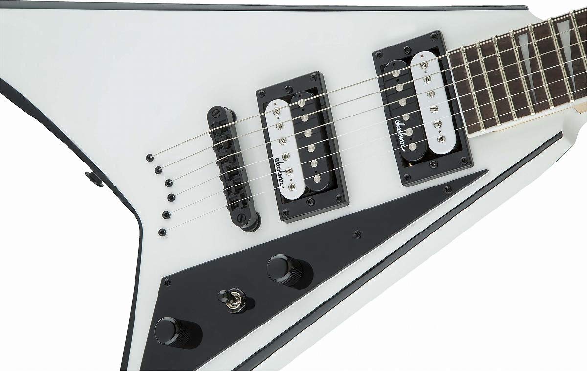 Jackson JS Series Rhoads JS32T - White with Black Bevels