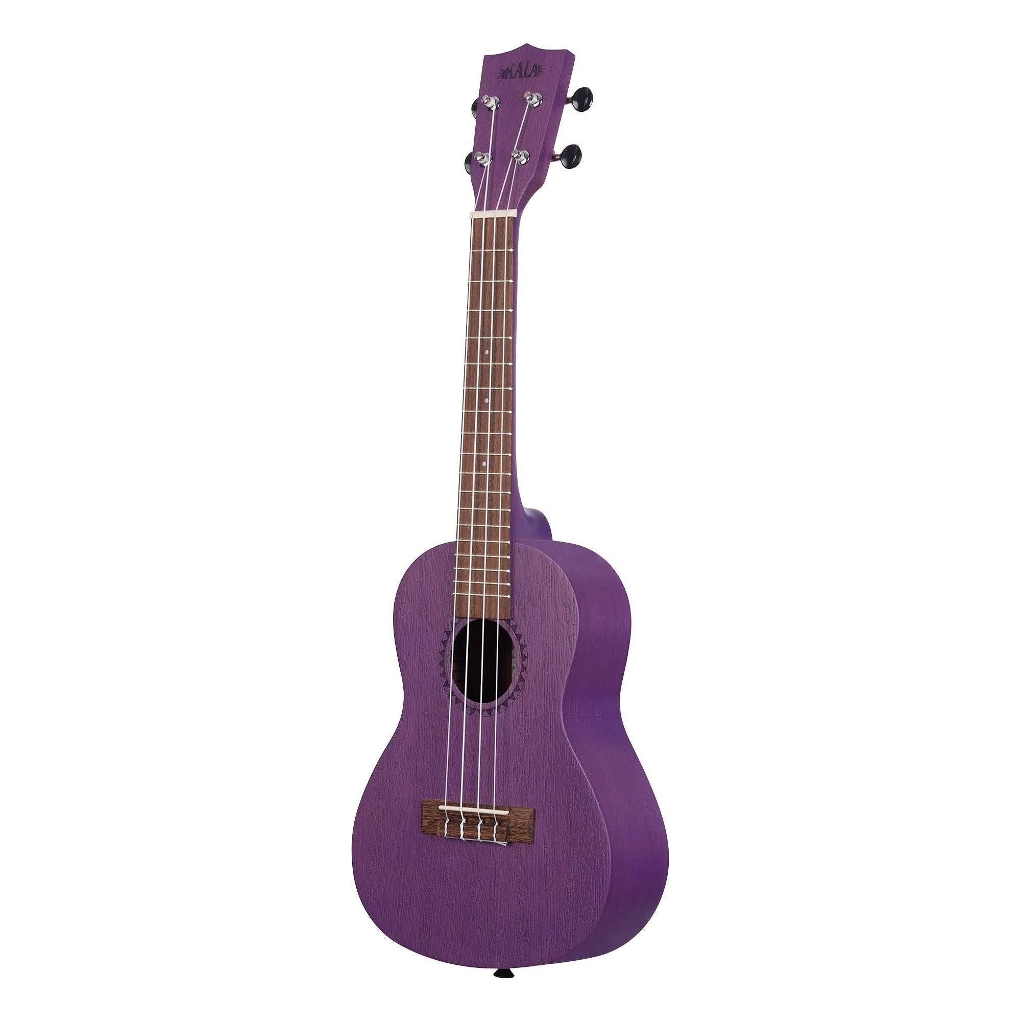 Kala Brand Music Co. Watercolor Meranti Collection, 4-String Ukulele, Right, Purple, Concert (KA-MRT-PUR-C)