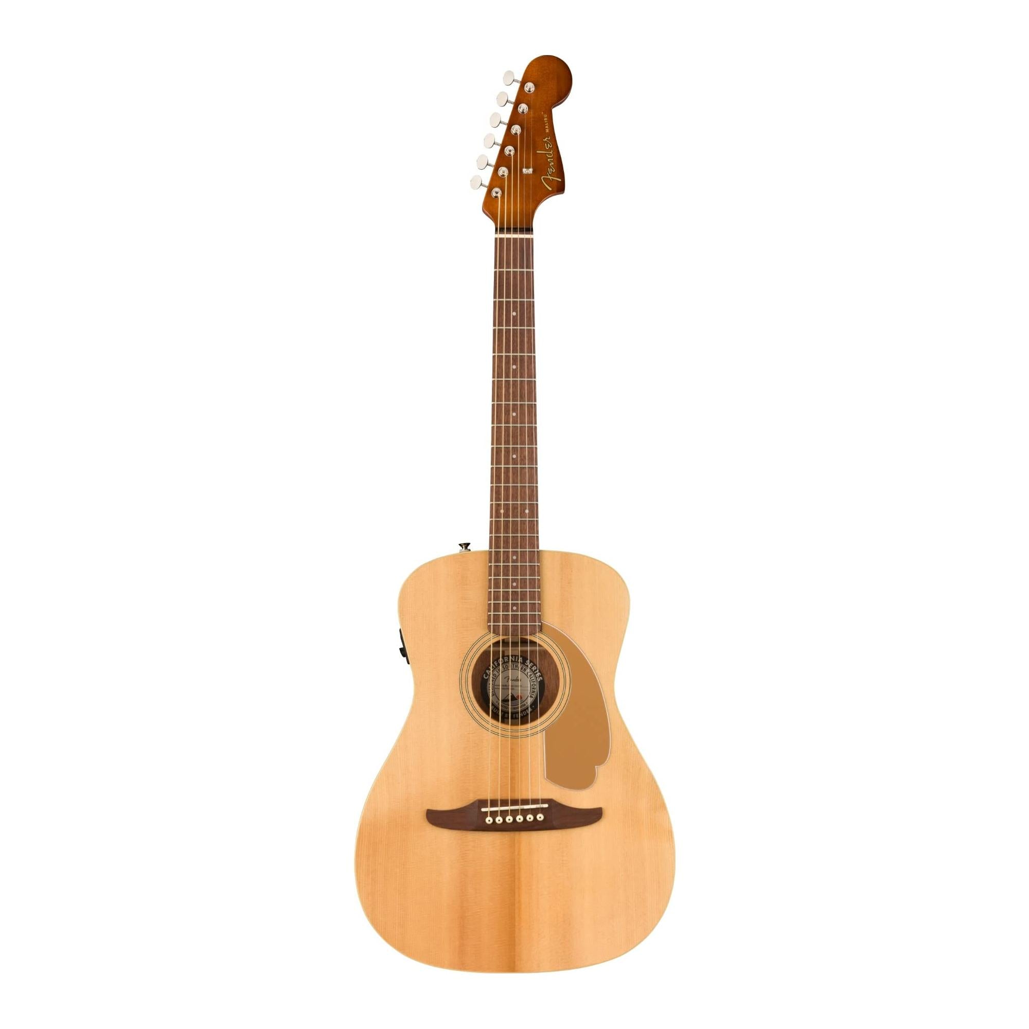 Fender Malibu Player Acoustic Guitar, with 2-Year Warranty, Natural, Walnut Fingerboard