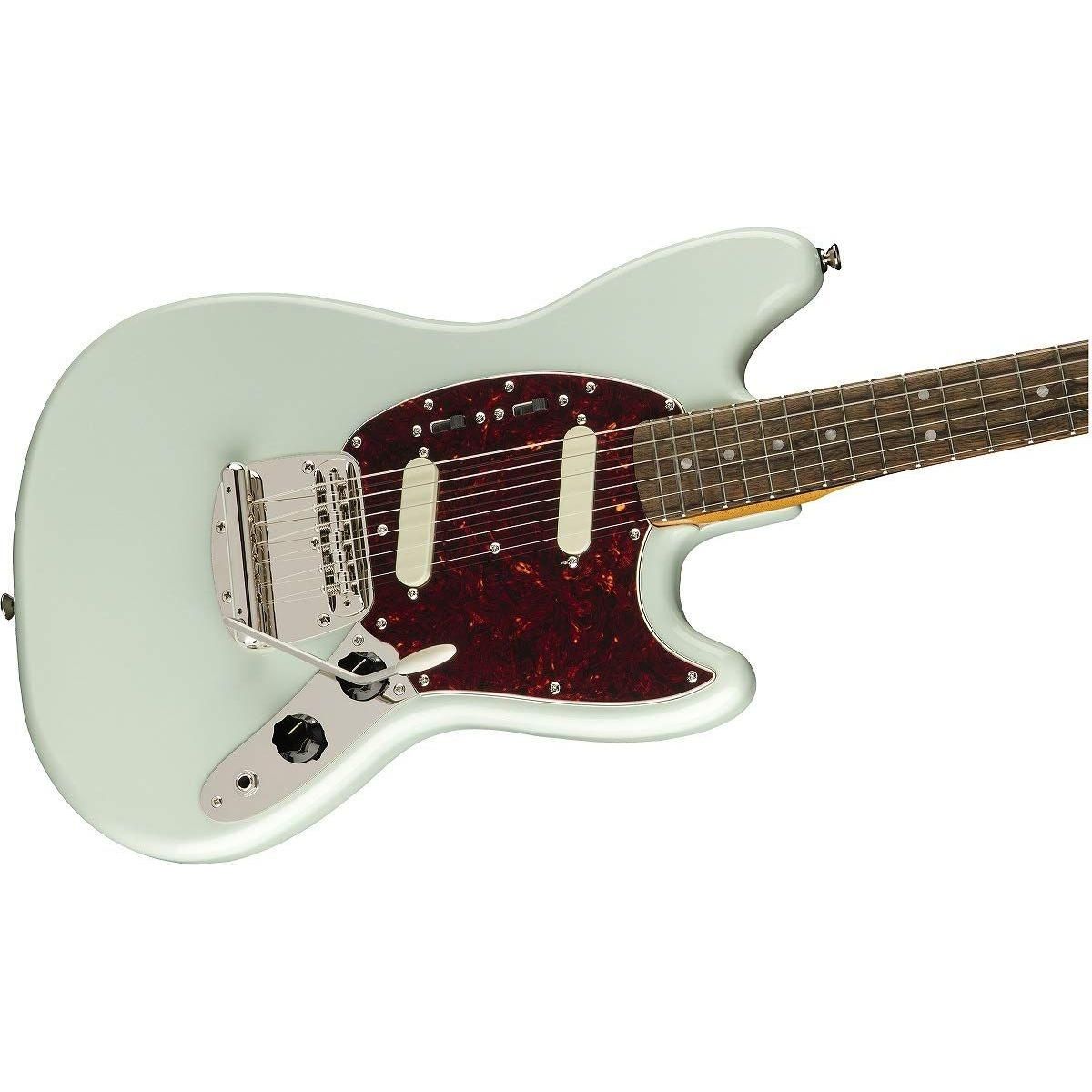 Squier Classic Vibe 60s Mustang Electric Guitar, with 2-Year Warranty, Sonic Blue, Laurel Fingerboard