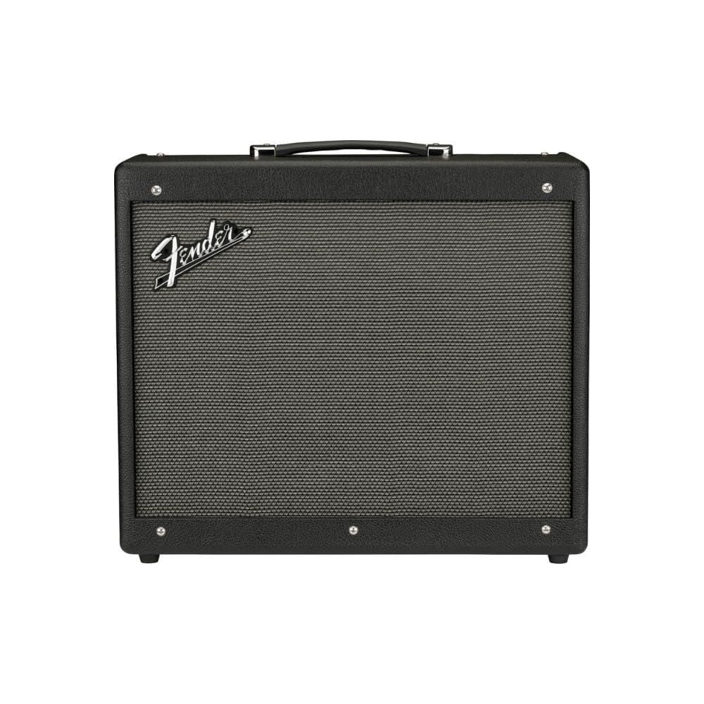 Fender Mustang GTX100 Guitar Amplifiers 120V Bundle w/Pig Hog PCH10BK Instrument Cable, Fender Foot-Switch, Instrument Cable, Power Cable, 12x Fender Picks and Liquid Audio Polishing Cloth