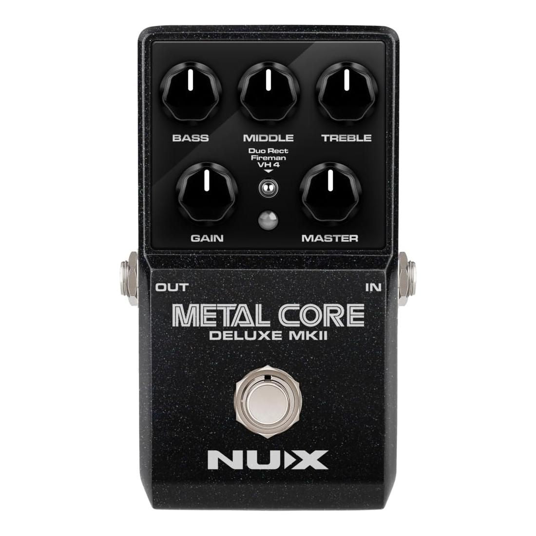 NUX Metal Core Deluxe MKII High Gain Preamp Pedal with 3 Distinctive High Gain Amp Models