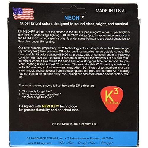 DR Handmade Strings DR Hi-Def Neon Blue Medium Bass Guitar Strings (NBB-45)