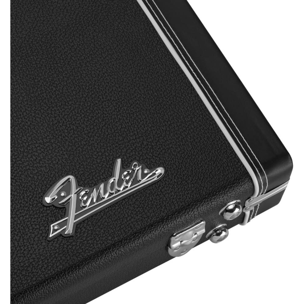 Liquid Audio Fender Classic Series Cases - Precision Bass®/Jazz Bass®, Black Bundle w/ 12x Fender Picks Polishing Cloth