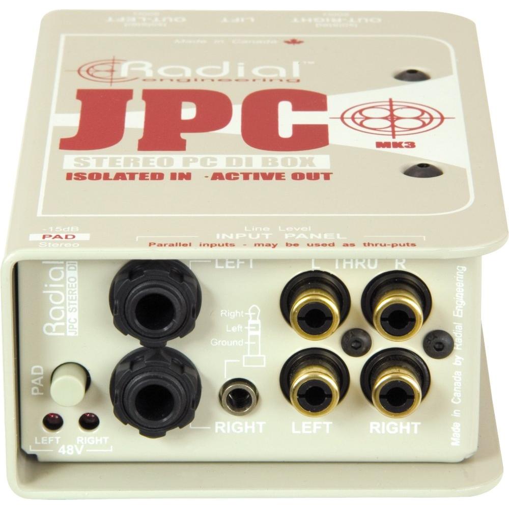 Radial Engineering JPC Active Hybrid DI Computer Direct Box Stereo Interface