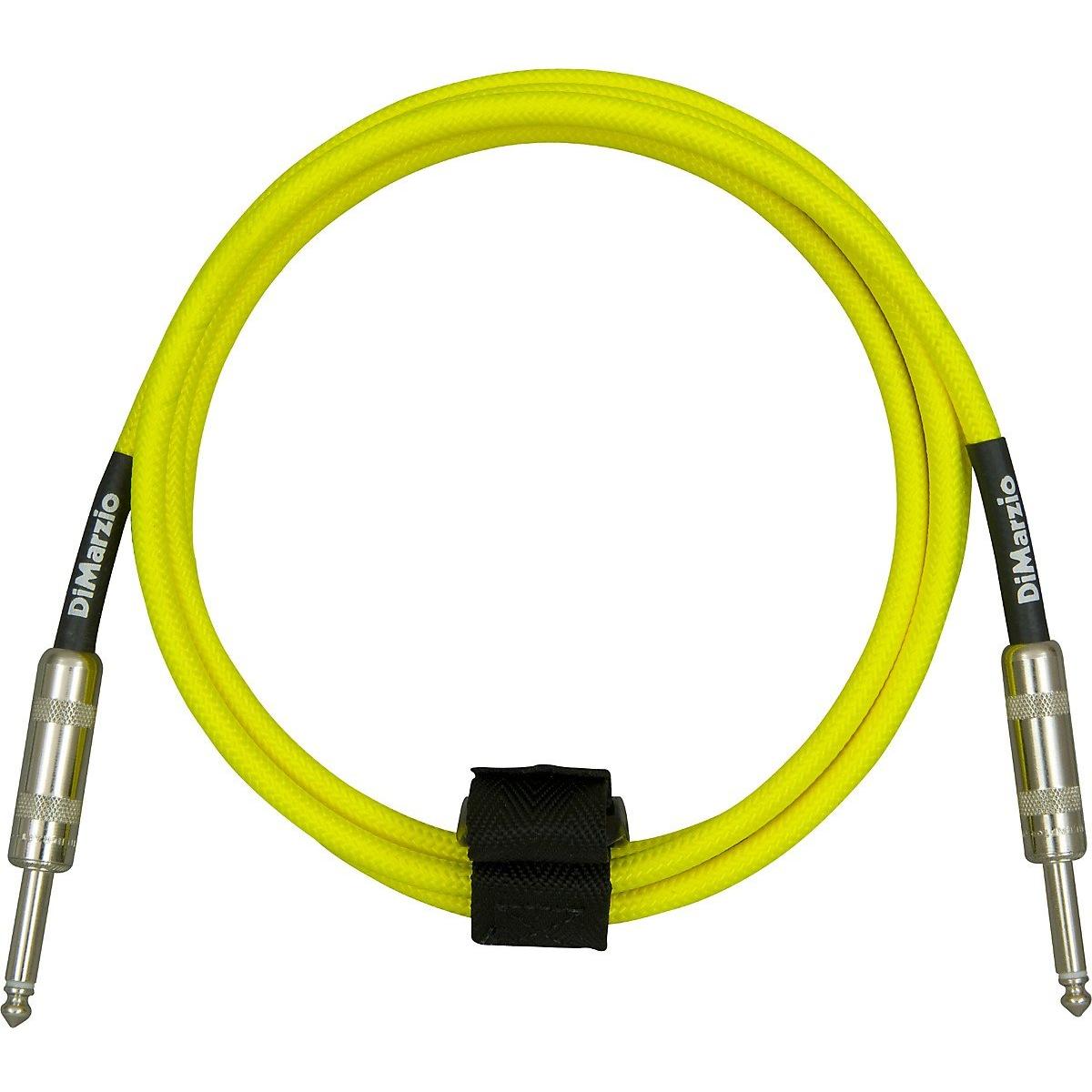 DiMarzio EP1718SSPK Braided Instrument Cable - Straight to Straight with Switchcraft Connectors - 18 Foot Neon Pink