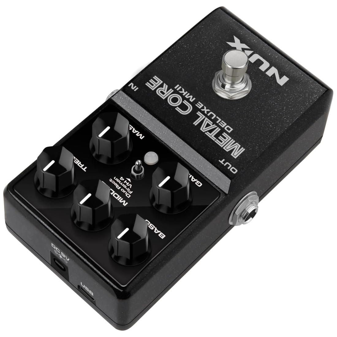 NUX Metal Core Deluxe MKII High Gain Preamp Pedal with 3 Distinctive High Gain Amp Models