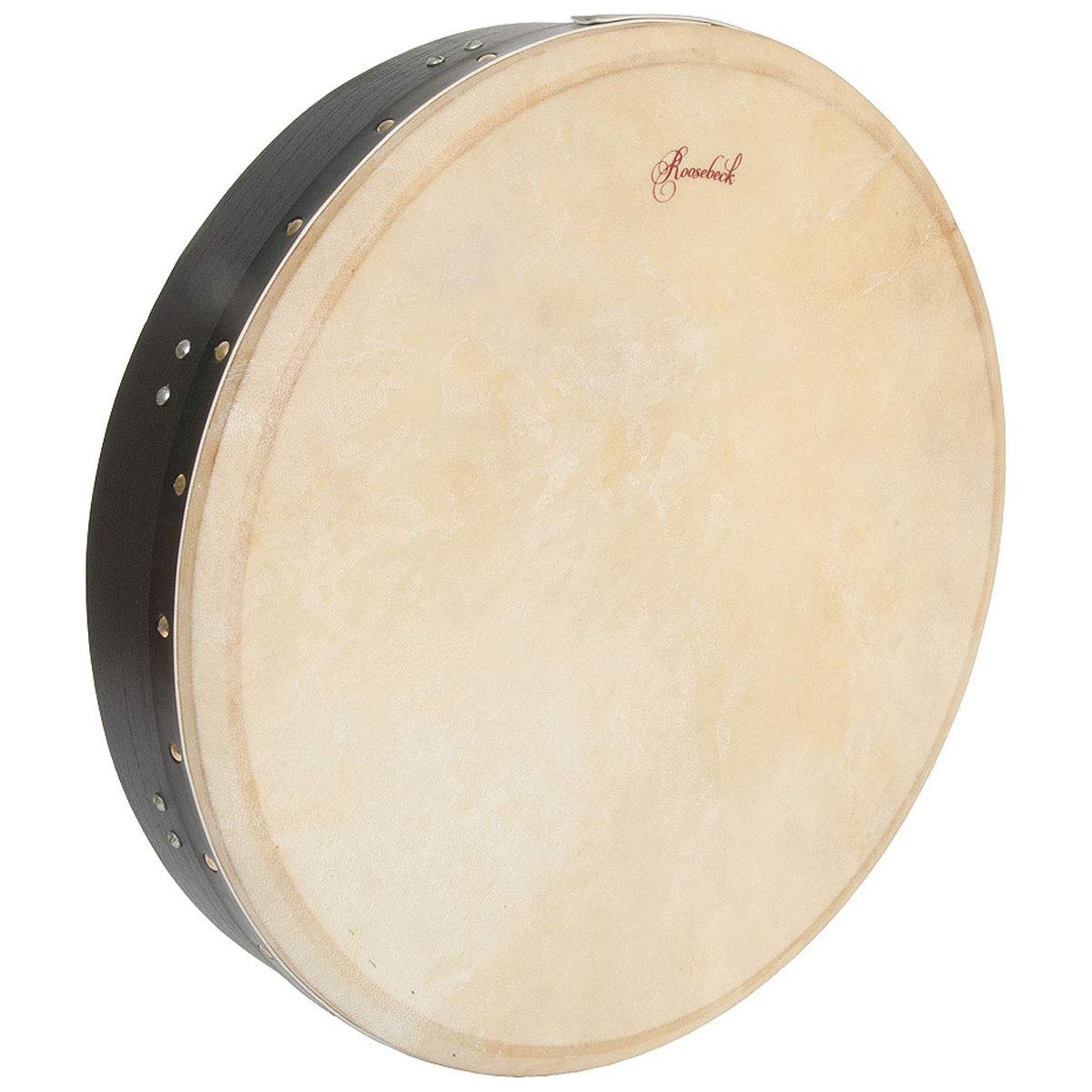 Roosebeck Tunable Mulberry Bodhran Single Bar 18x3.5" Black BTN8B