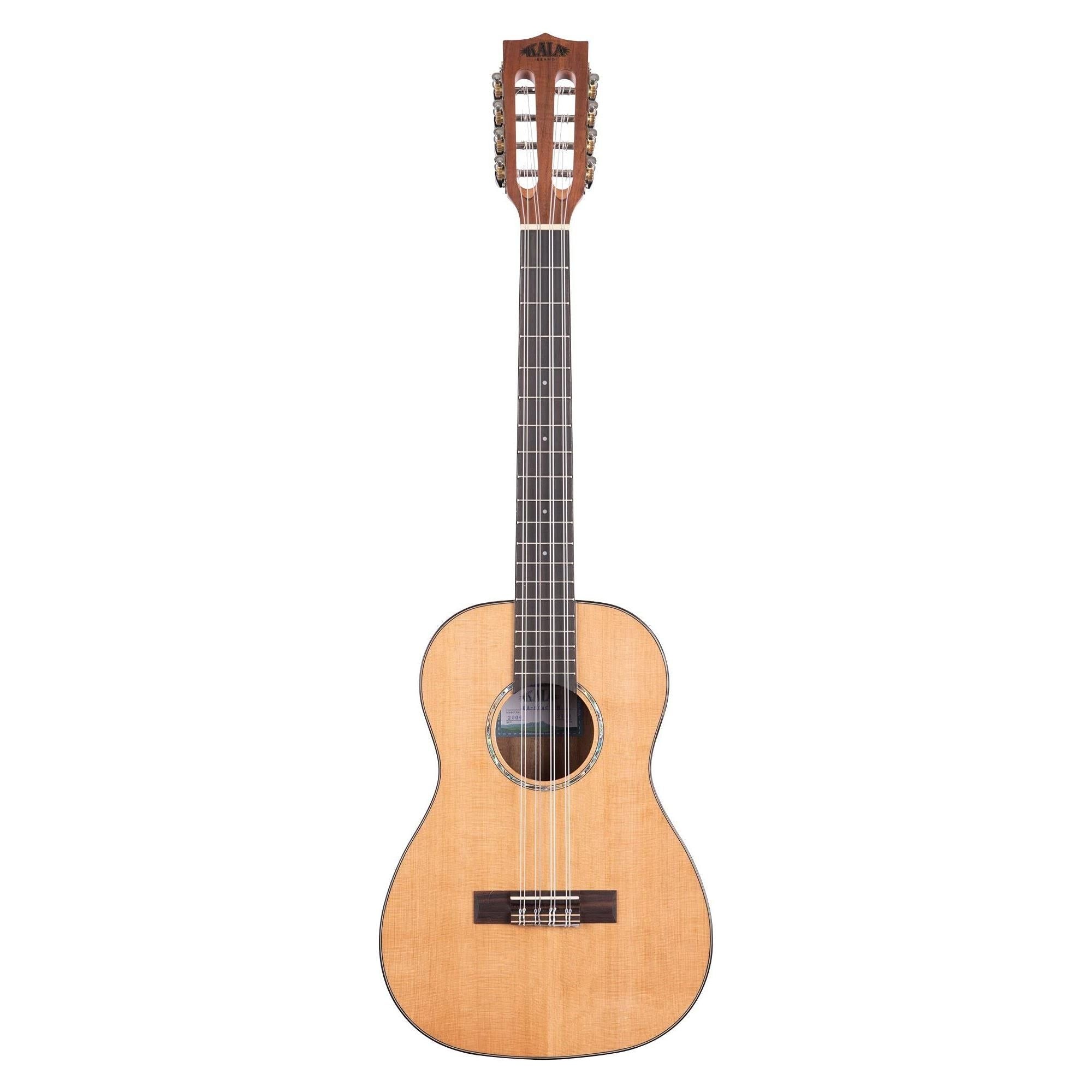 Kala Brand Music Co. Solid Cedar Top Acacia, 8-String Ukulele, Natural, Baritone (KA-SCAC-B8)