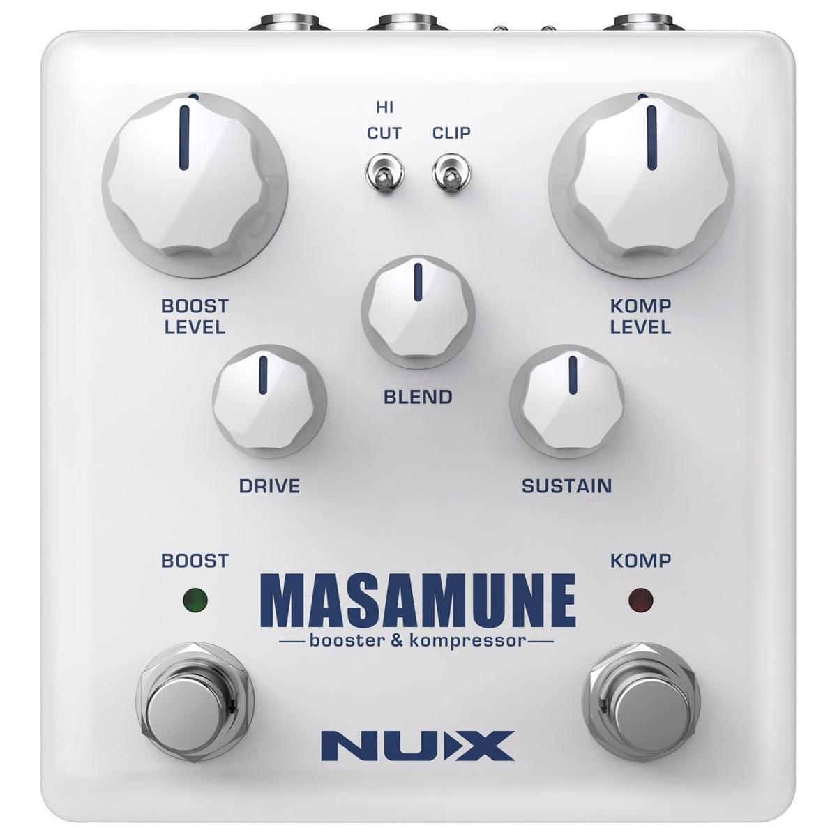 NUX Masamune Guitar Analog Compressor and Booster Pedal