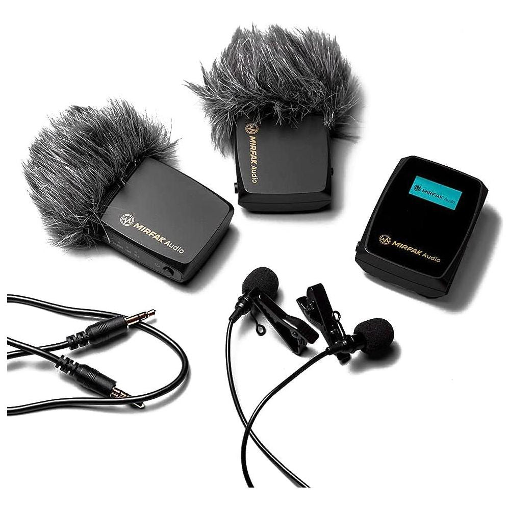 MOZA MIRFAK Audio WE10 Pro Dual-Channel Wireless Microphone System for Lavalier/Short Video Radio Collocation Dual-Channel Receiver