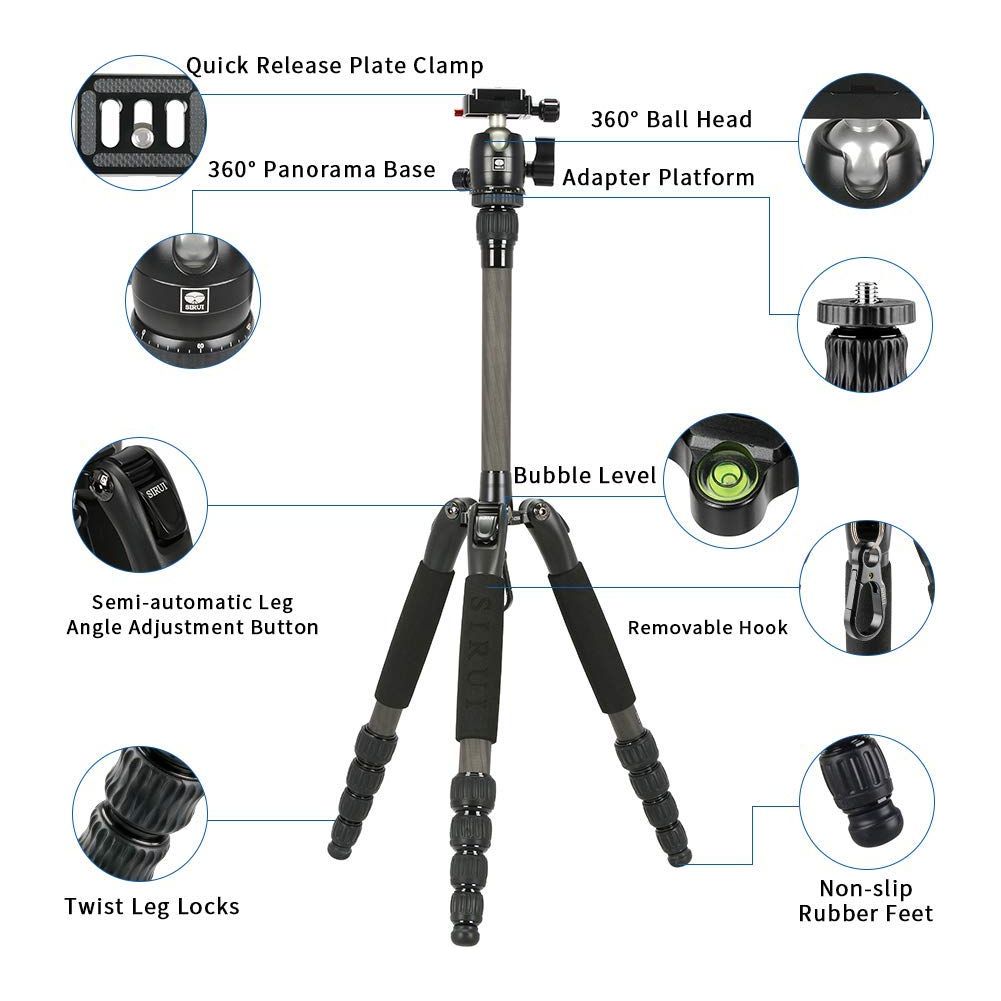 SIRUI T-0S Series Travel Tripod with B-00 Ball Head